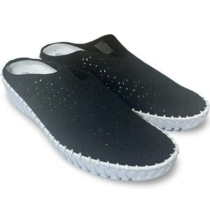 Bernie Mev. "Tess" Slip-on Wedge Mules Size 8.5